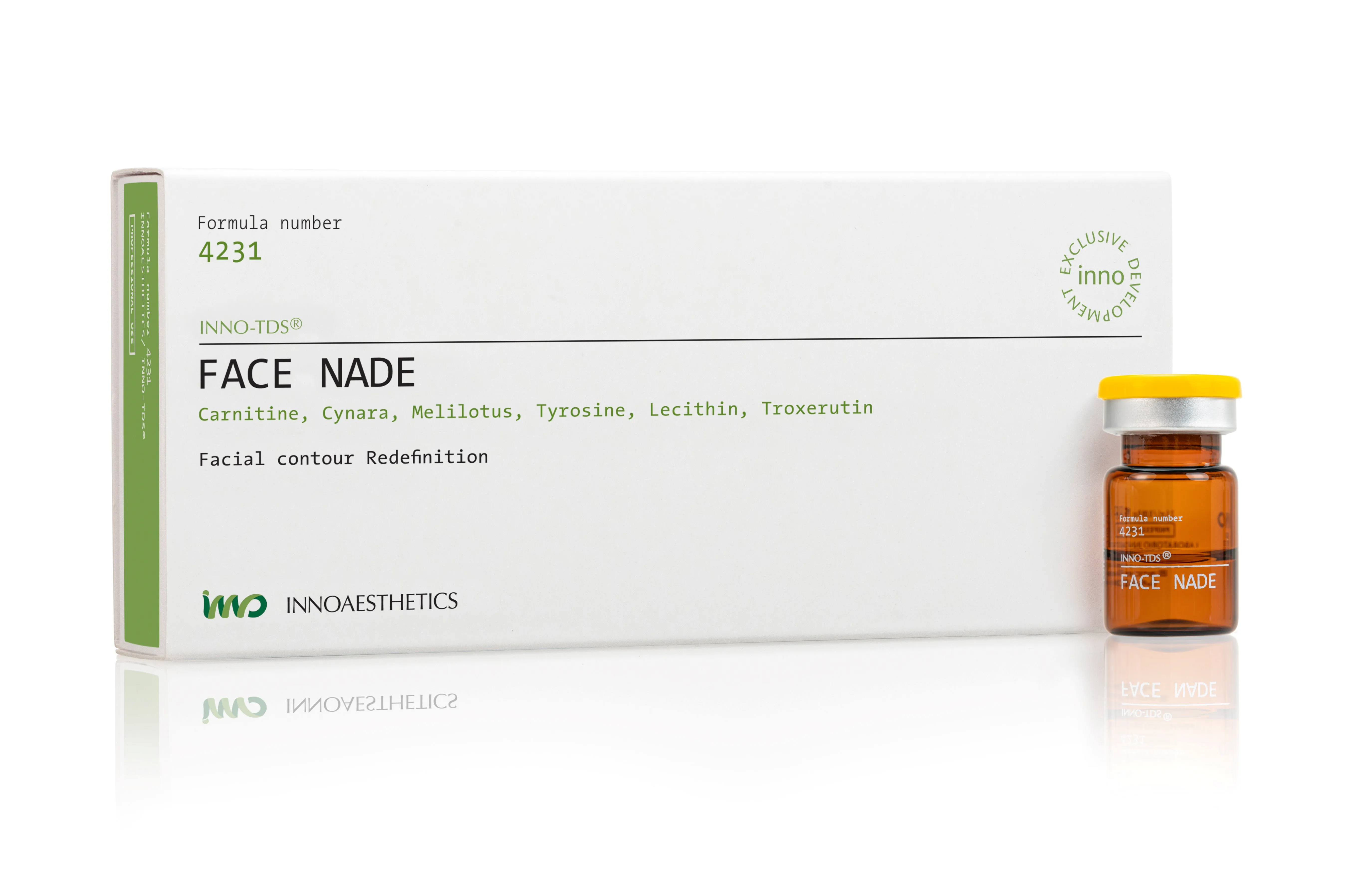 INNO TDS Face Nade: Effektive Lösung zur Gesichtskonturierung und Hautstraffung - 4 x 2,5 ml