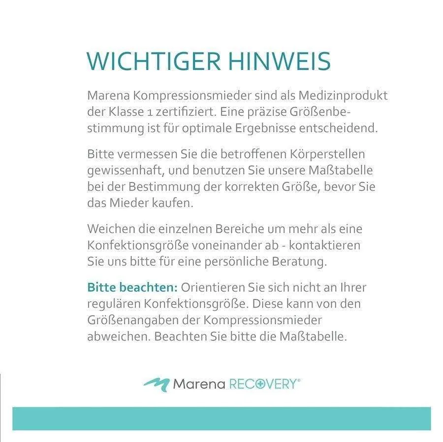 Marena Recovery LW-LGM Kompressionsmieder: Unterstützung nach Oberschenkel-Liposuktion