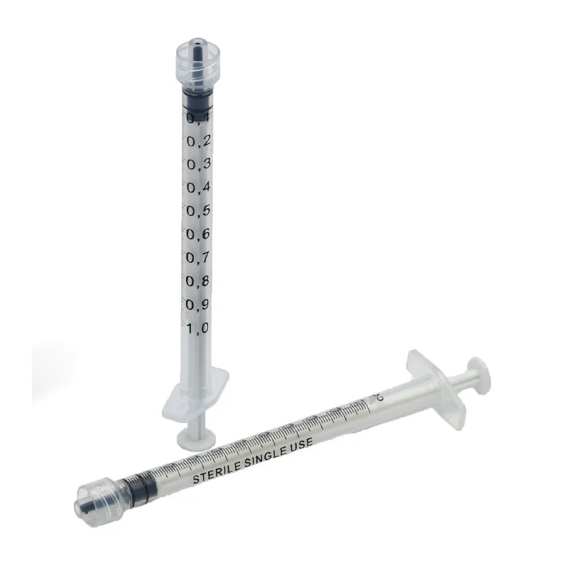 L10100 / SERINGUE 1ML LUER LOCK PISTON POINTU / 1ML SYRINGE LL FOR FACE BEAUTY - Pin Tip Polypropylene