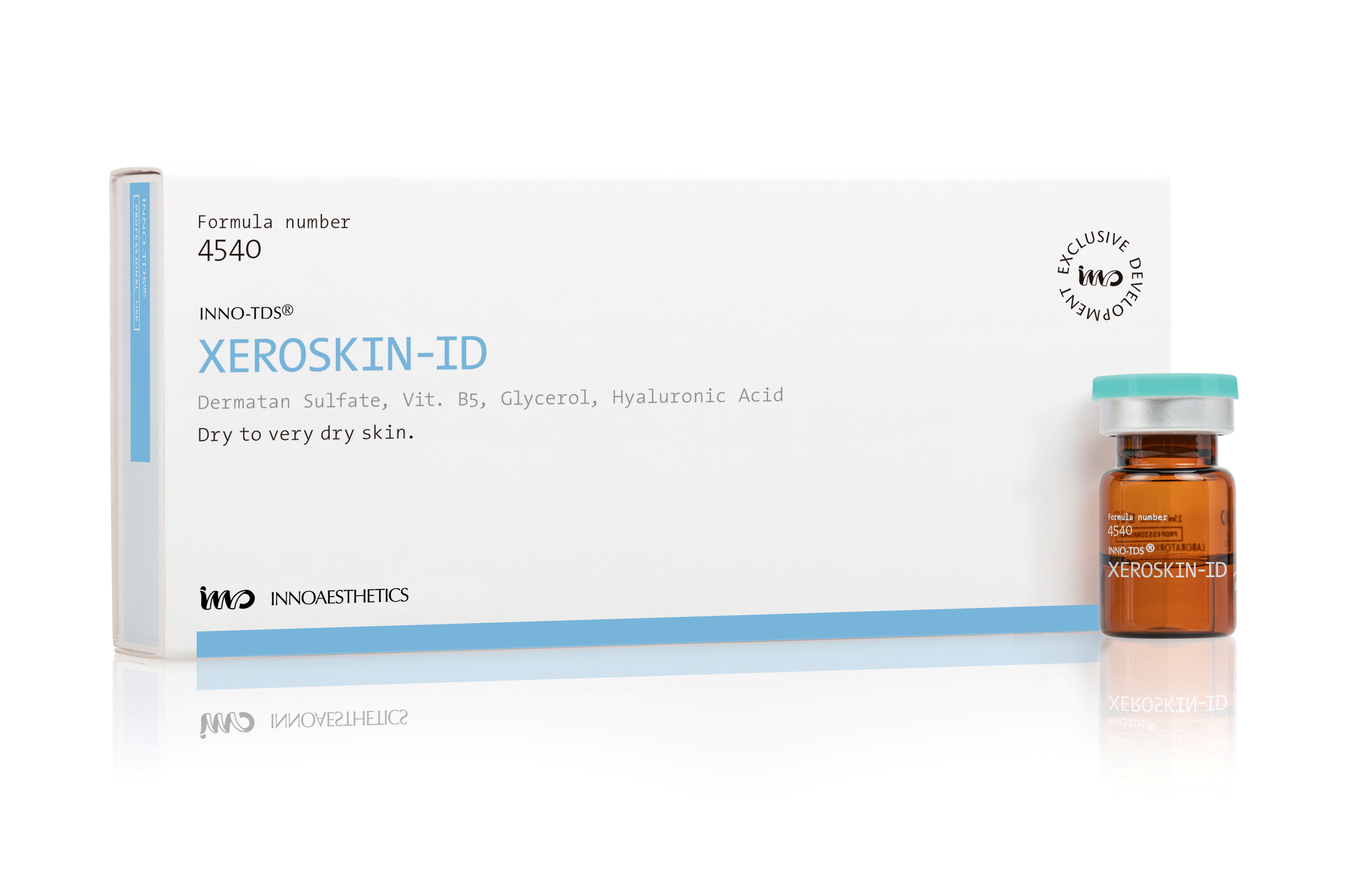 INNO TDS Xeroskin-ID: Intensive Feuchtigkeitsversorgung für trockene Haut-ID 4 x 2,5 ml