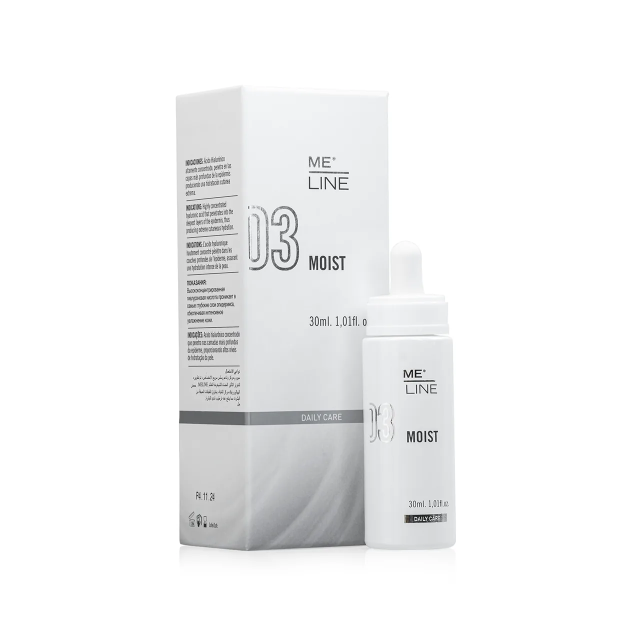 MELINE 03 MOIST: Intensive Feuchtigkeitsregulierung für strahlende Haut, 30 ml
