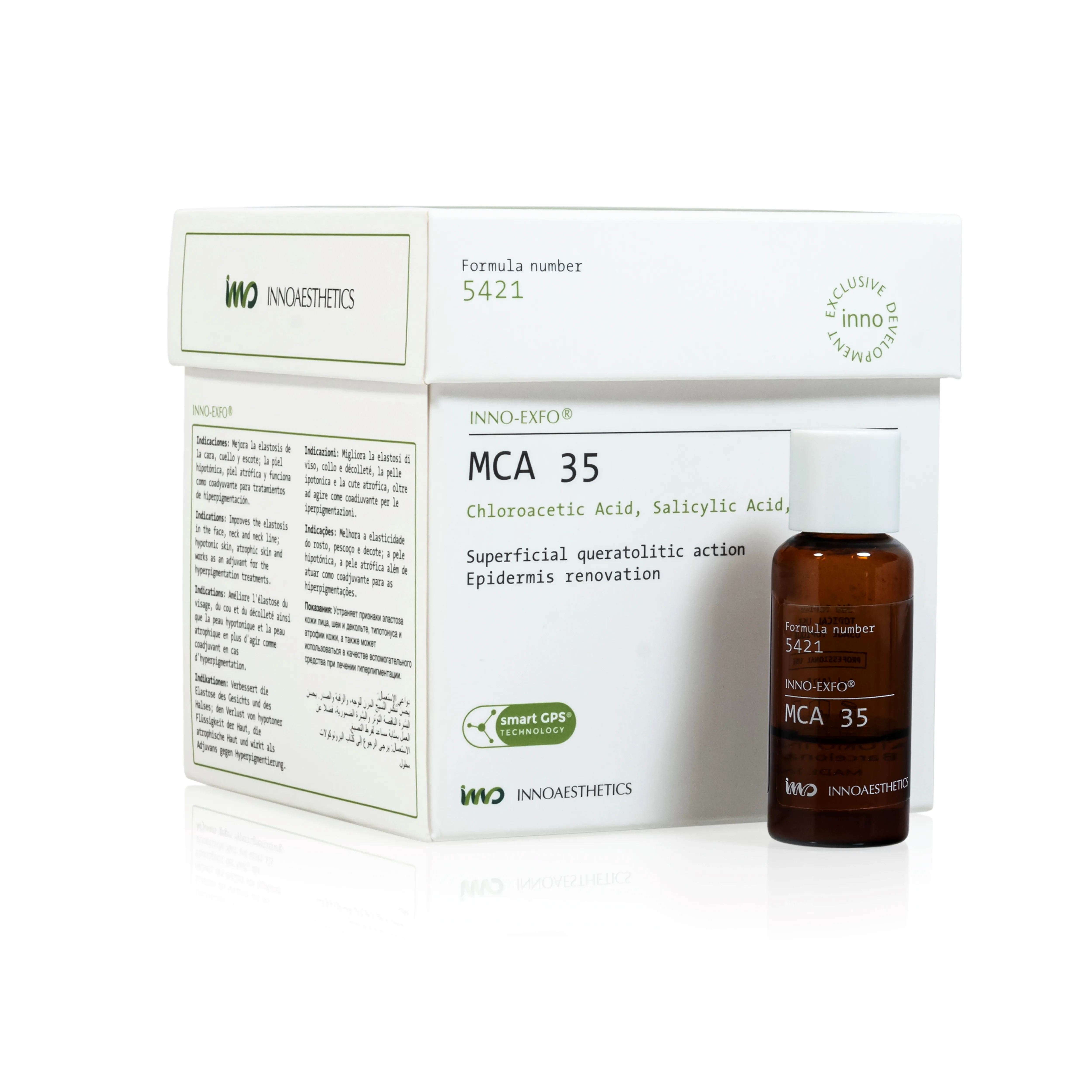 INNO Exfo MCA 35: Biorevitalisierung für hypotone und atrophische Haut, 5 x 5ml