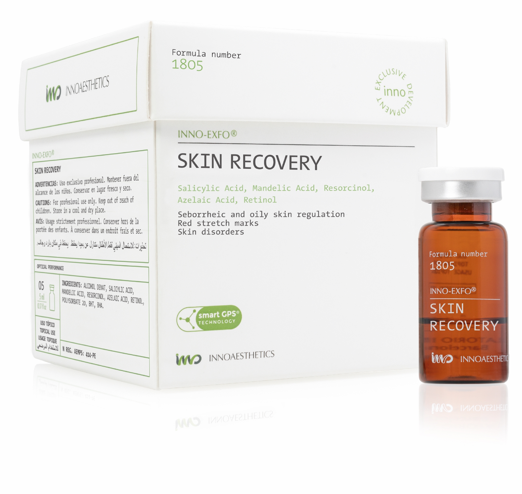 INNO Exfo Skin Recovery: Intensive Hautregeneration für Akne und Narben, 5 x 5ml