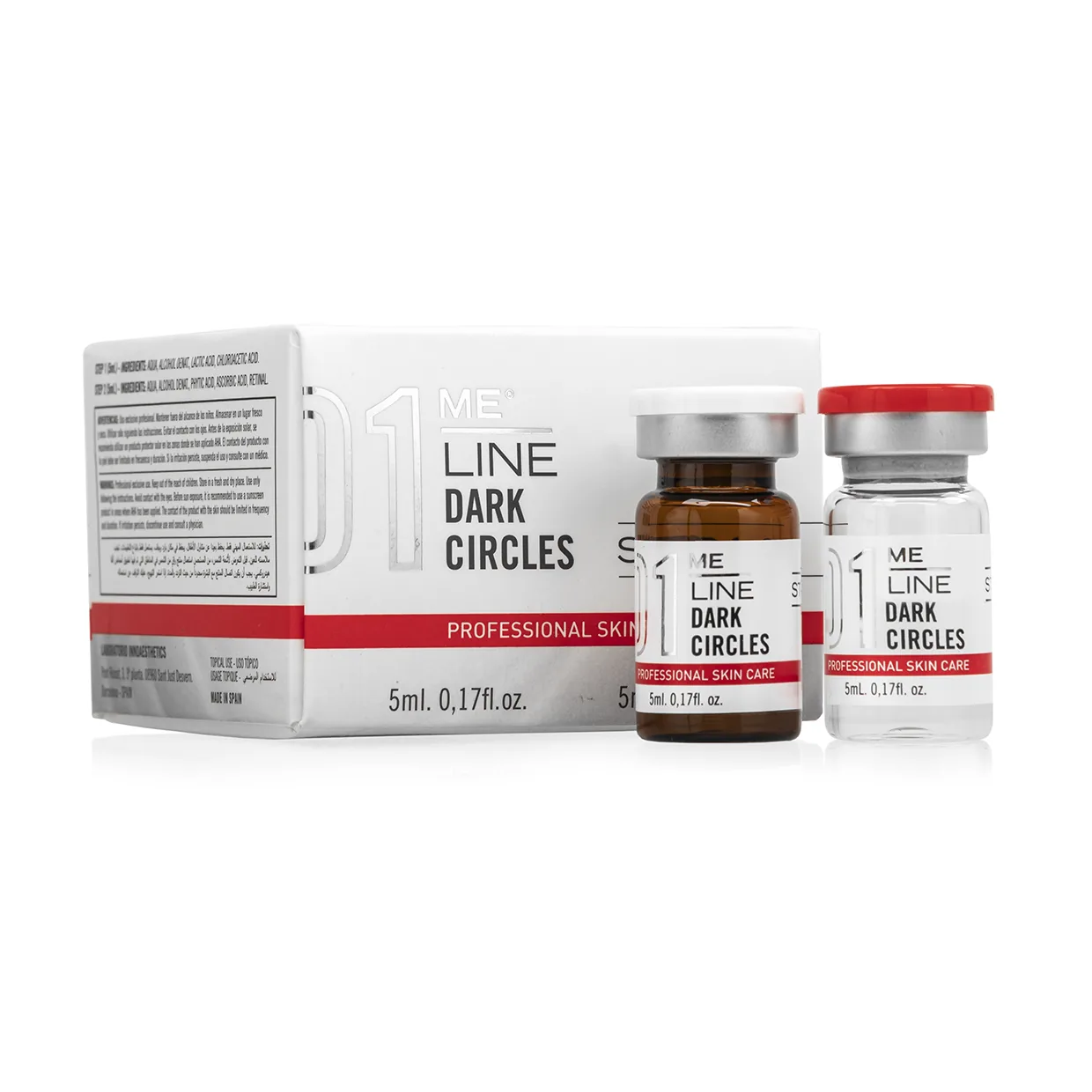 MELINE 01 DARK CIRCLE: Augenpartie-Peeling für strahlende Blicke, 2 vials 5 ml (Prof.)