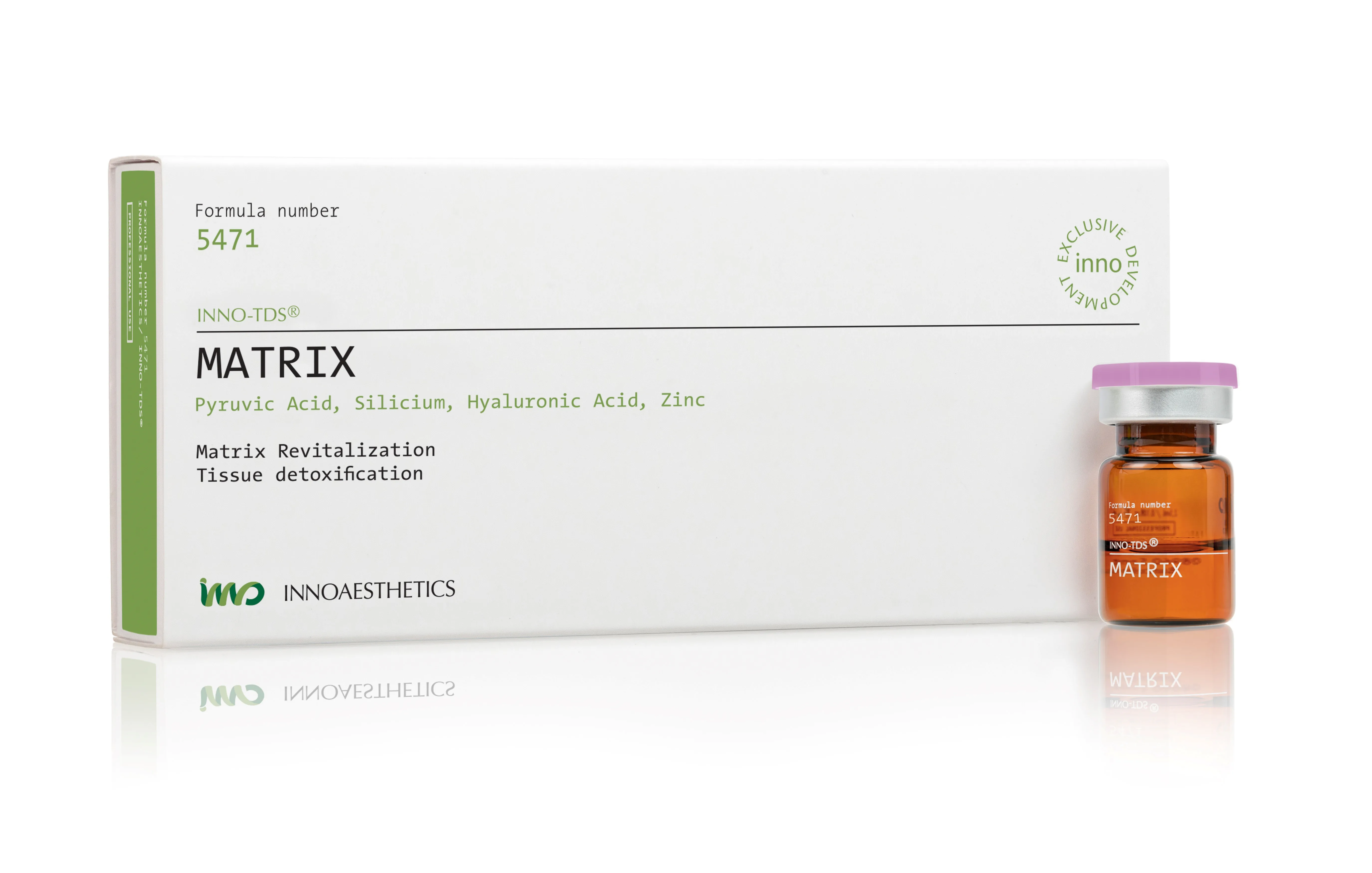 INNO TDS Matrix: Intensive dermale Revitalisierung für strahlende Haut 4 x 2,5 ml